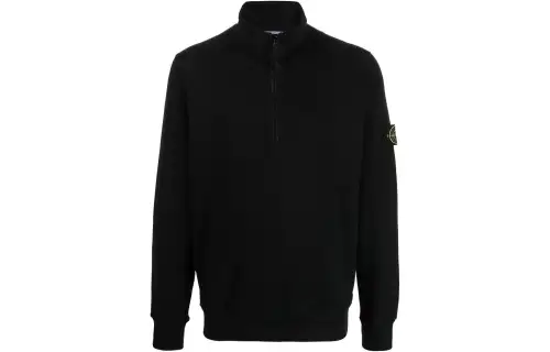 STONE ISLAND Sweatshirts Men's Black Turtleneck Moderate Regular