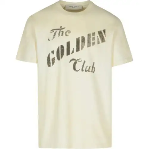 Golden Goose Deluxe Brand Logo Printed Crewneck T Shirt