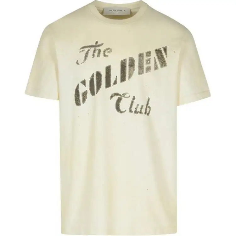 Golden Goose Deluxe Brand Logo Printed Crewneck T Shirt