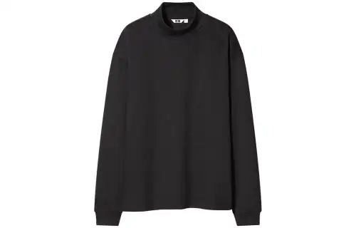 UNIQLO Sweatshirts Unisex Black Turtleneck Moderate Other