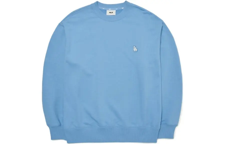MLB Sweatshirts Unisex Blue Crew Neck Moderate