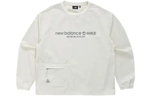 New Balance Letter Print Sweatshirt Men's White
