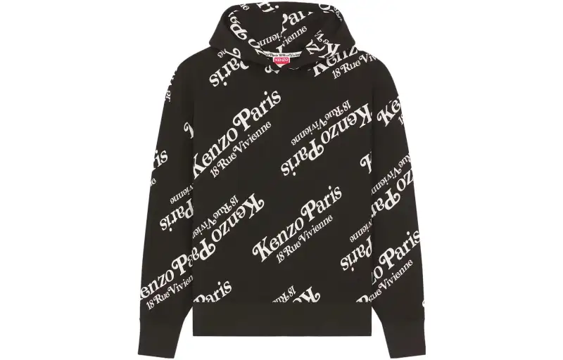 KENZO All Over Logo Printed Hoodie
