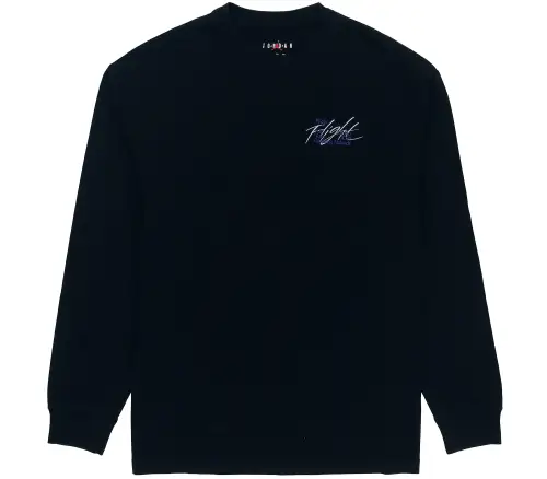 Jordan AS M J FLT HRTG 85 LS Sweatshirts Men's Black Crew Neck Moderate Regular