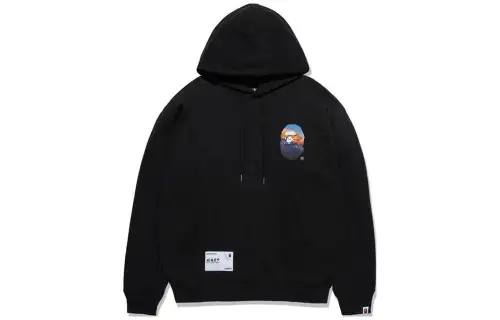 A BATHING APE Bape Yutianxia Series FW23 Mount Everest pattern ape head hoodie sweatshirt for men and women.