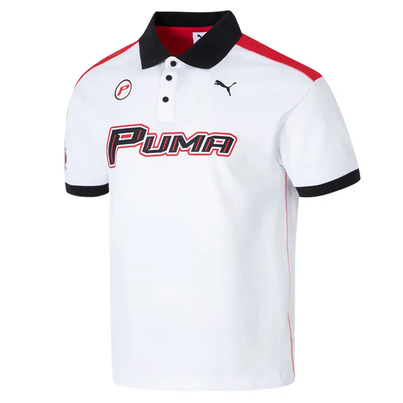 PUMA Moto T-Shirts Unisex White Moderate