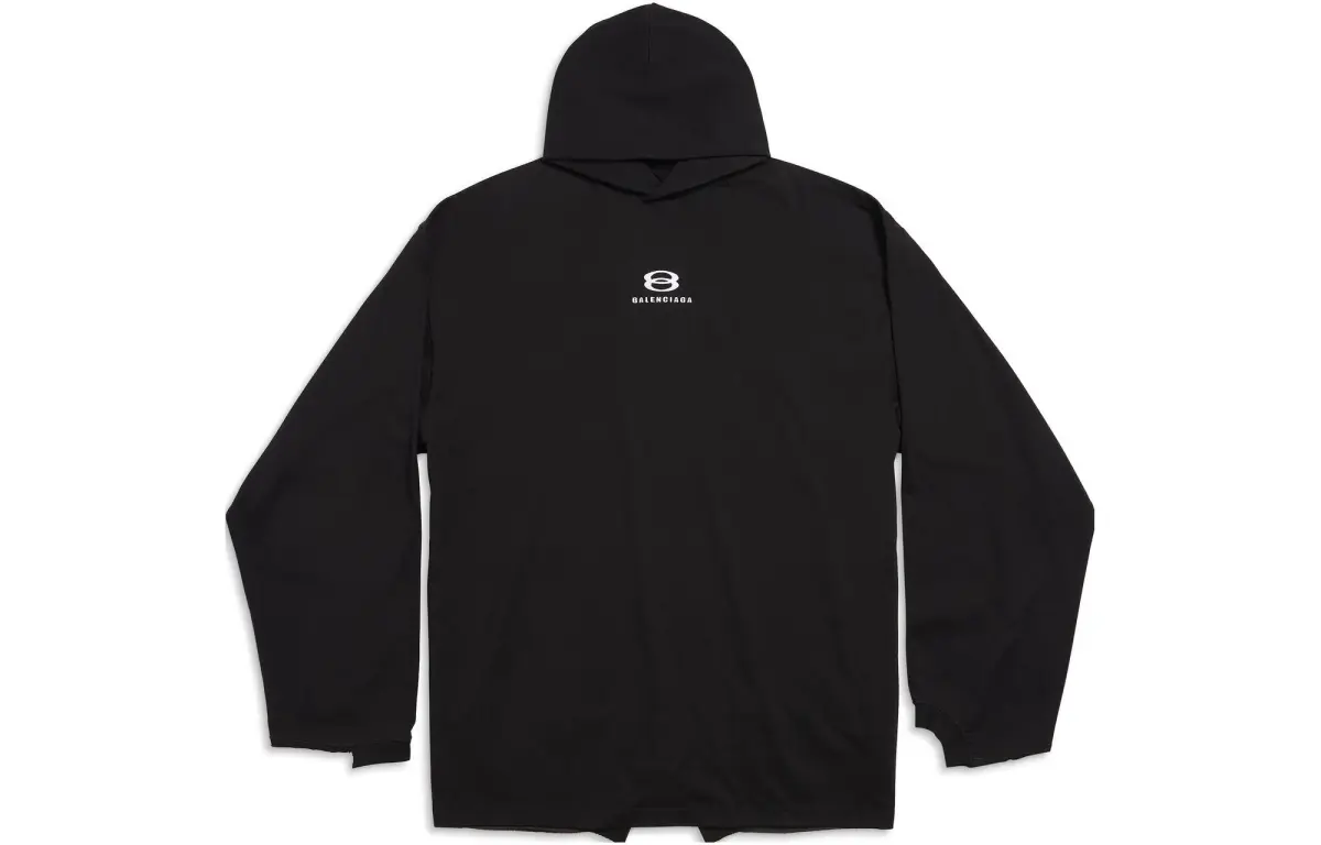 Balenciaga logo-print cotton hoodie
