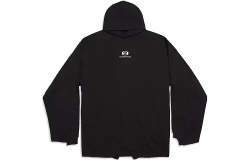 Balenciaga logo-print cotton hoodie