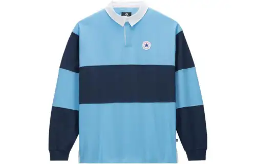 Converse Sweatshirts Men's Blue Lapel Moderate Regular