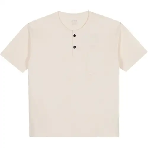 ASICS T Shirts Unisex Ecru Crew Neck Moderate Straight Fit