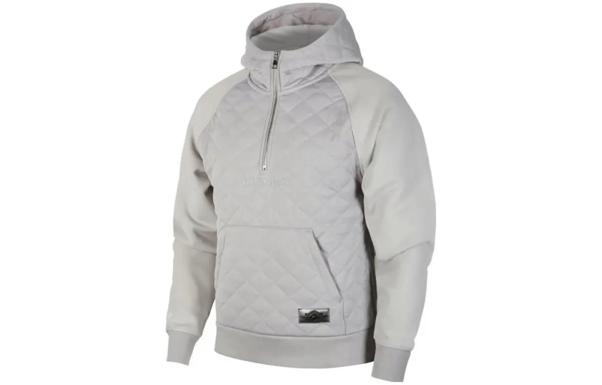 Jordan Sweatshirts Unisex Gray Hooded Moderate Straight Fit
