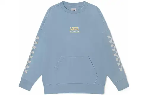 Vans Sweatshirts Unisex Blue Crew Neck Moderate Regular