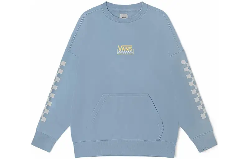 Vans Sweatshirts Unisex Blue Crew Neck Moderate Regular
