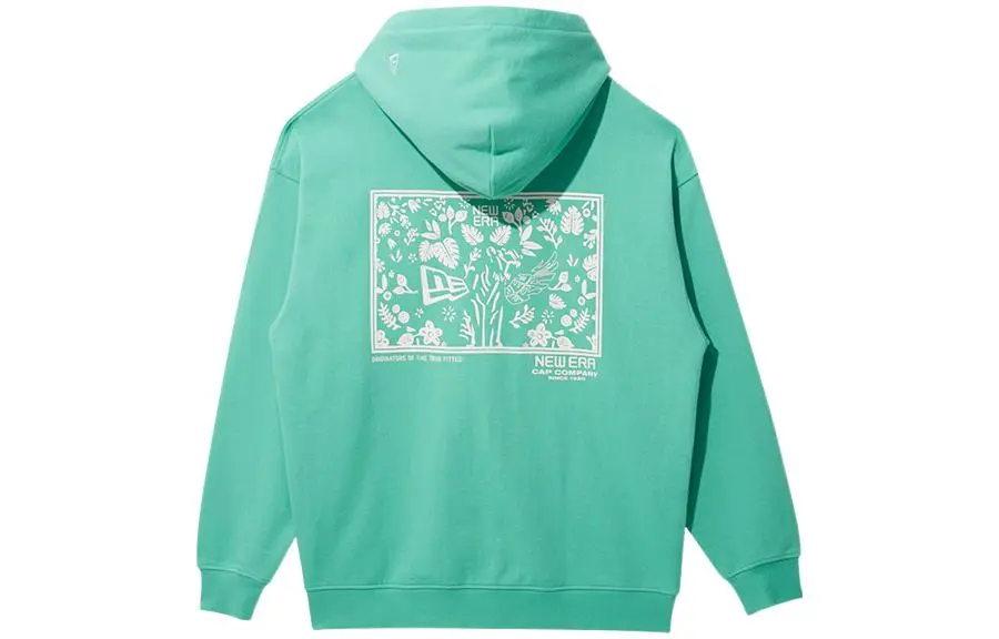 New Era Sweatshirts Unisex Green Hooded Moderate Regular