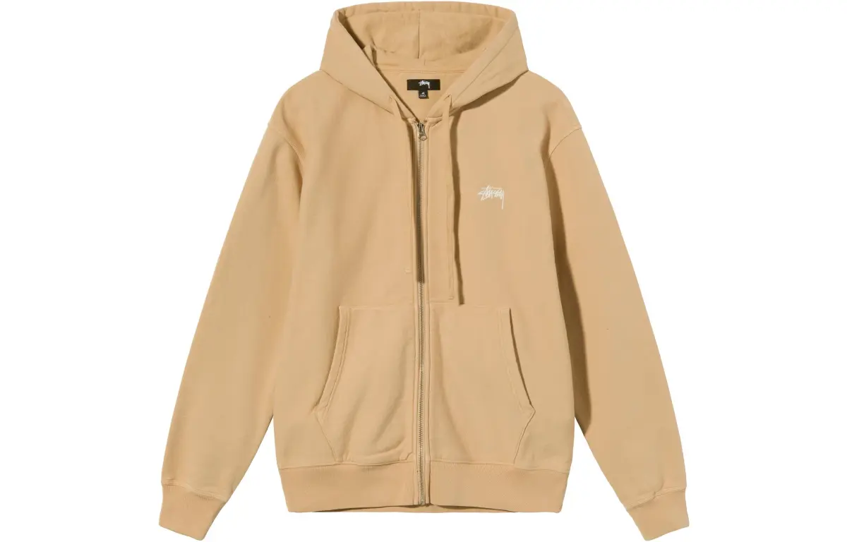Stussy Stock Logo Zip Hoodie