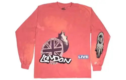 Travis Scott O2 Live Tie Dye Long Sleeve T shirt