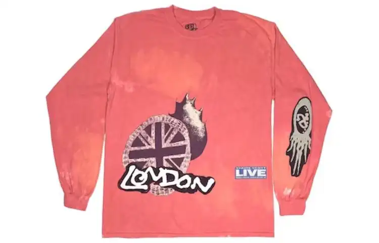 Travis Scott O2 Live Tie Dye Long Sleeve T shirt