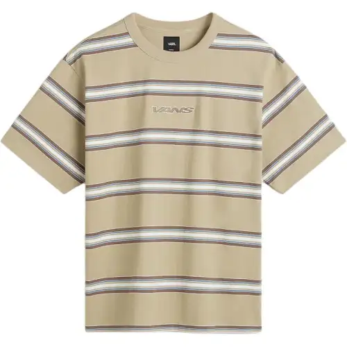 Vans Stripe Mesa T Shirt Men's Light Umber