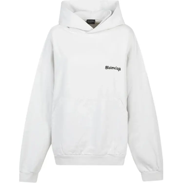 Balenciaga Logo Embroidered Hoodie