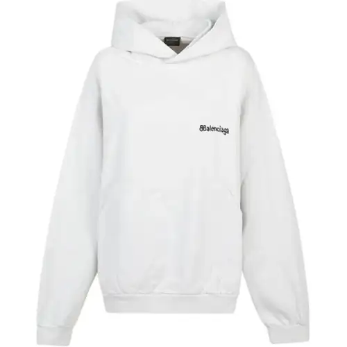 Balenciaga Logo Embroidered Hoodie