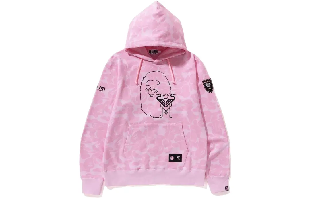A Bathing Ape x Bape Inter Miami Cf camo hoodie