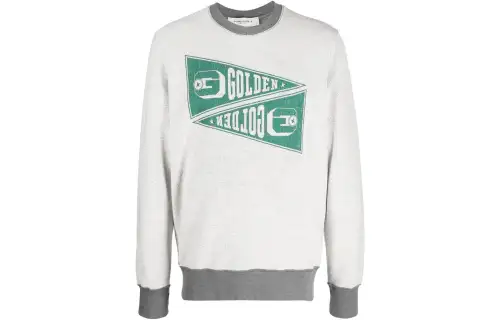 Golden Goose Sweatshirts Men's Light Gray Crew Neck Moderate