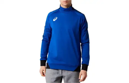 ASICS Sweatshirts Men's Blue Turtleneck Moderate Regular