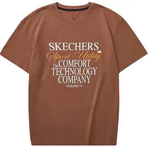 Skechers Sport T Shirt Unisex Imperial Jade Brown