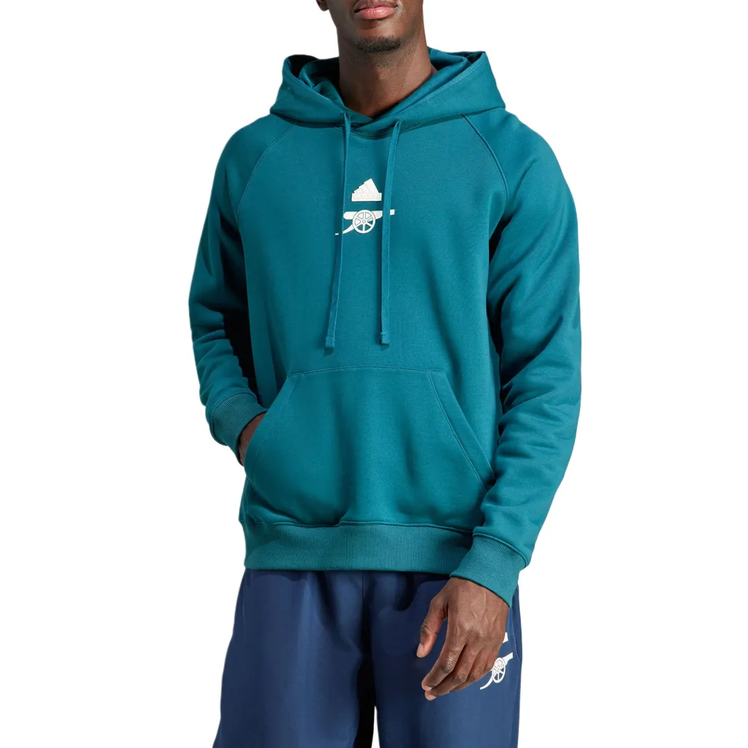 adidas Men's Arsenal Lifestyler Hoodie Teal