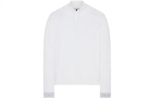 STONE ISLAND Sweatshirts Men's White Stand Collar Moderate