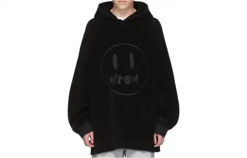 Drew house Smiley Collection Sweatshirts Unisex Black Hooded Moderate