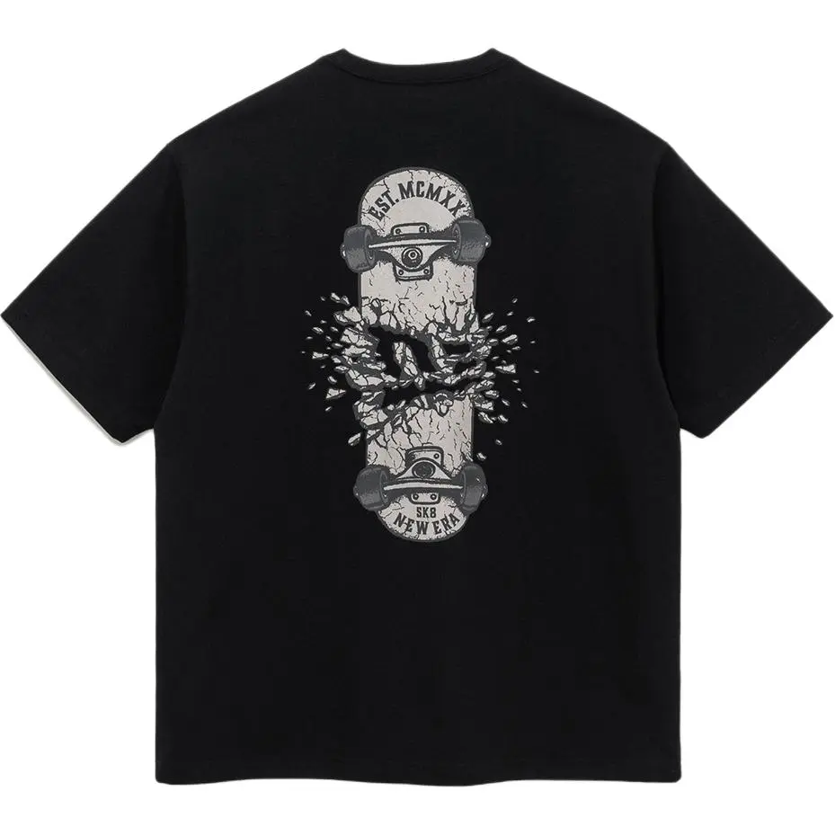 New Era T-Shirts Unisex Black Crew Neck
