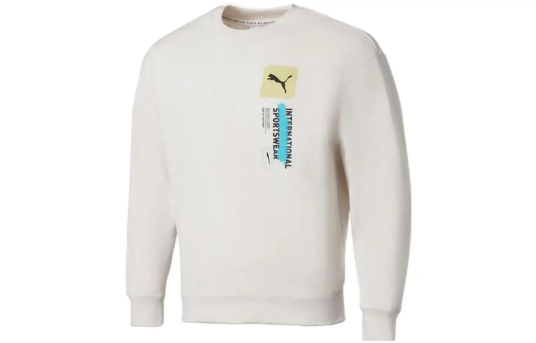 PUMA Trend Graphic Sweatshirt Men's White