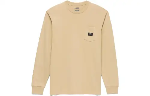 Vans Sweatshirts Unisex Khaki Crew Neck Moderate Regular