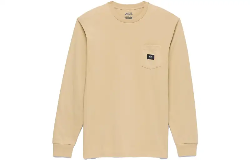 Vans Sweatshirts Unisex Khaki Crew Neck Moderate Regular