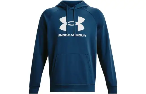 Under Armour Rival Fleece Sweatshirts Men's Light Blue Hooded Moderate Regular