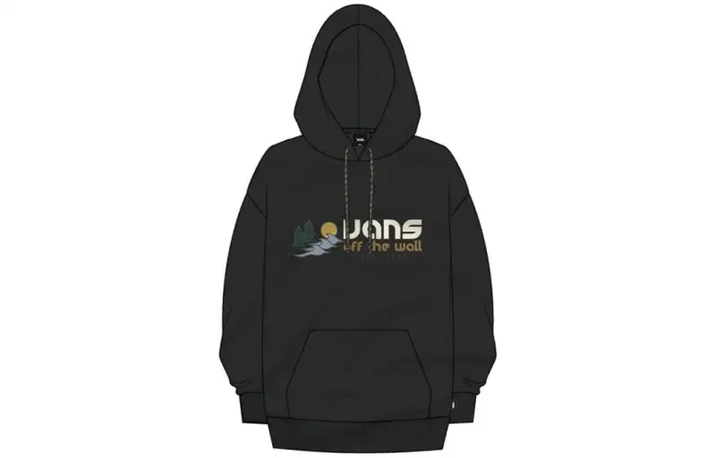 Vans Sweatshirts Unisex Black Hooded Moderate Other