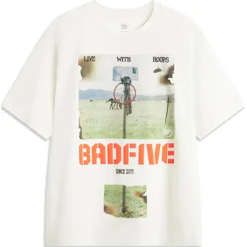 Li Ning Badfive T Shirt Men's Ivory