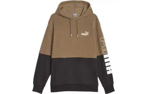 PUMA Hoodie D'hiver POWER Homme Sweatshirt Men's Khaki
