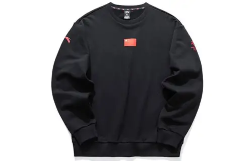 ANTA Sweatshirts Unisex Black Crew Neck Moderate