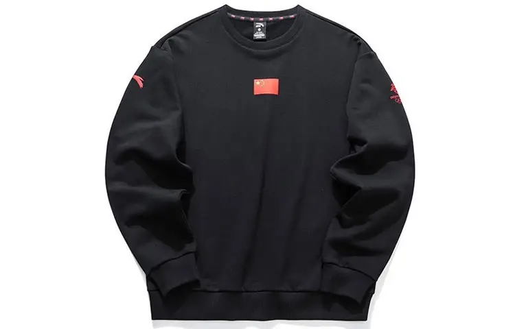 ANTA Sweatshirts Unisex Black Crew Neck Moderate