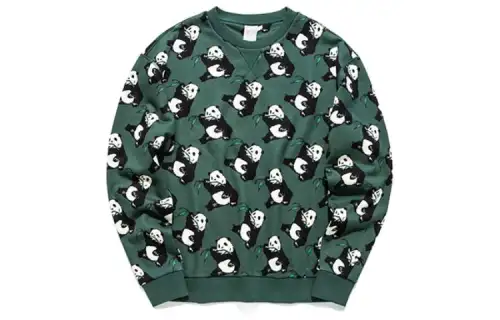 ANTA Life Collection Sweatshirts Unisex Dark Green Crew Neck Moderate