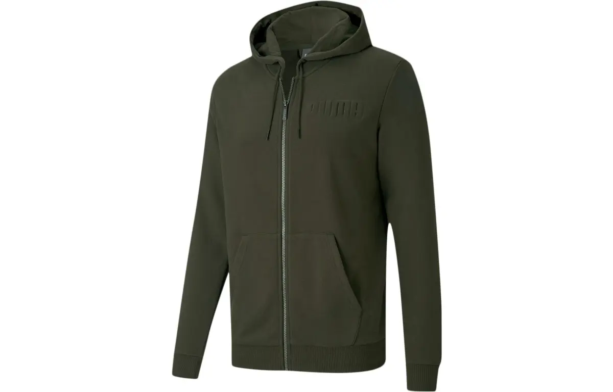 PUMA Sweatshirts Men's Jasper Hooded Moderate Cardigan