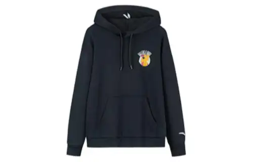 ANTA Basketball Collection Sweatshirts Unisex Black Hooded Thickened Regular