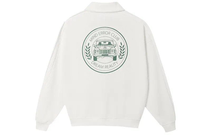 MIND ERROR Sweatshirts Unisex Stand Collar Moderate Regular