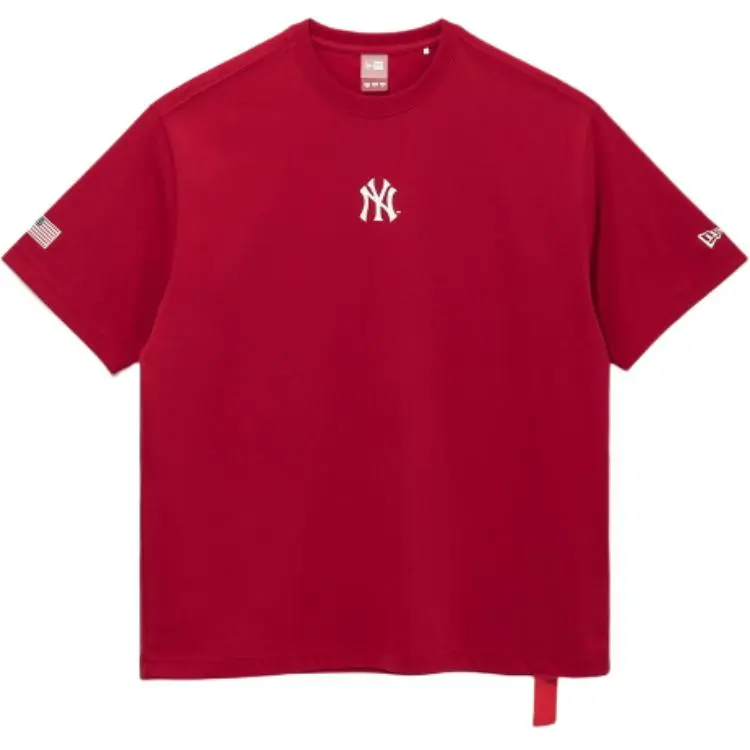 New Era T-Shirts Men's Red Crew Neck