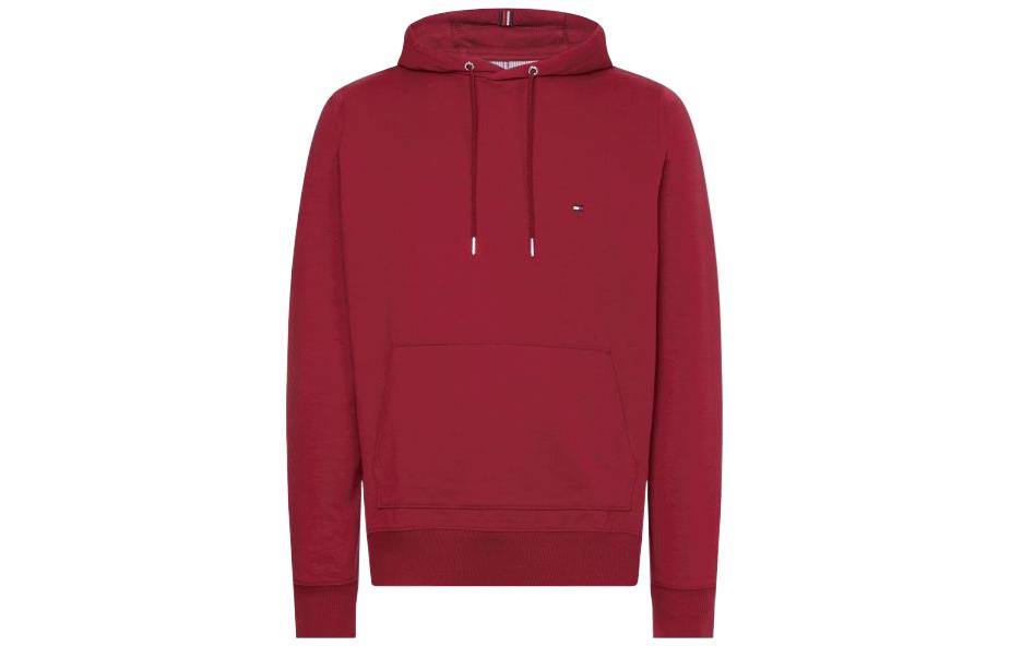 Tommy Hilfiger Sweatshirts Men's Red Hooded Moderate Regular
