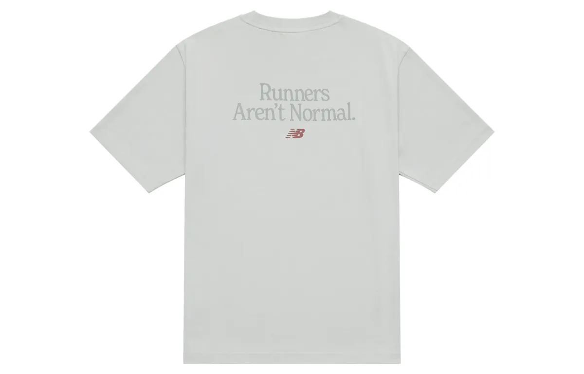New Balance Runners T Shirt Unisex Light Gray