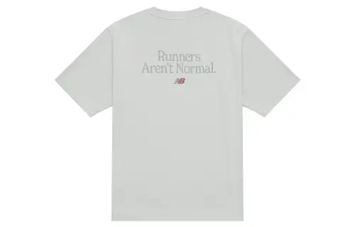 New Balance Runners T Shirt Unisex Light Gray