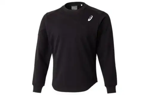 ASICS Field Top Sweatshirts Men's Black Crew Neck Moderate Other